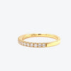 Classical band yellow 0.02ct stones