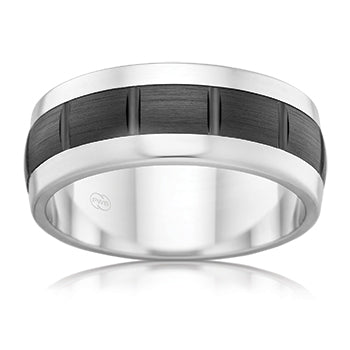 ZRJ4412 - Zirconium Ring - Starfire Diamond Jewellery