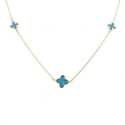 Blue Clover Chain