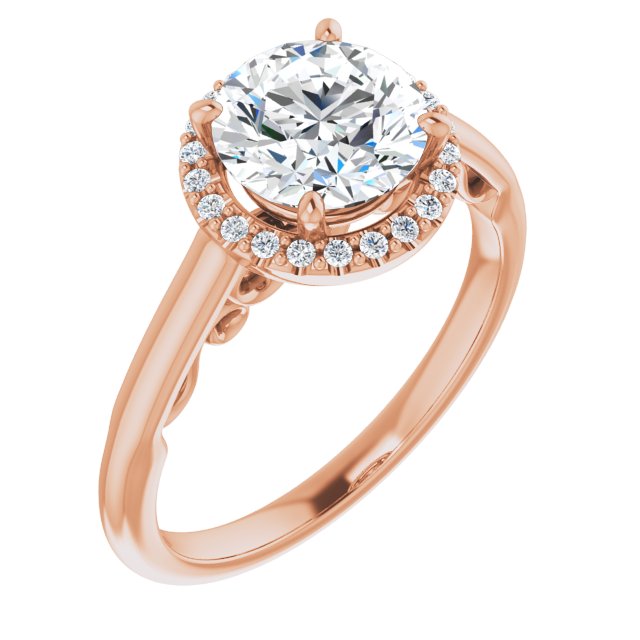 Round Engagement Ring Mounting