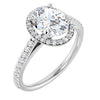 Halo-Style Engagement Ring Mounting