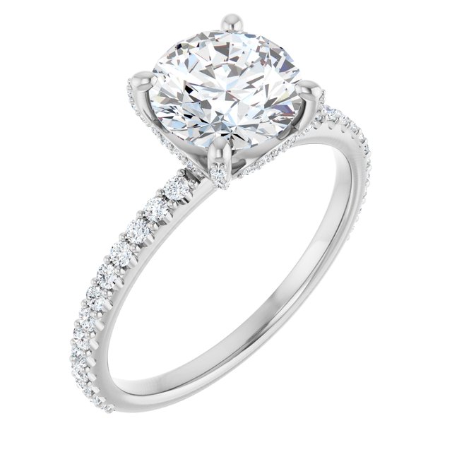 Round Engagement Ring Mounting