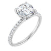 Round Engagement Ring Mounting