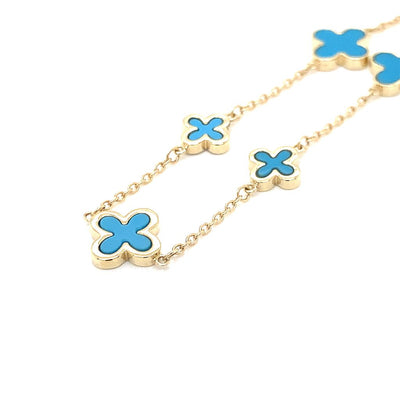 Blue Clover Bracelet