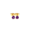 Gem Stud Earrings / Yellow