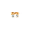 Gem Stud Earrings / Yellow