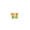 Gem Stud Earrings / Yellow