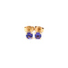 Gem Stud Earrings / Yellow