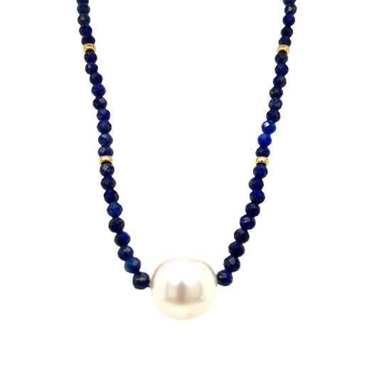 Lapis Pearl necklace