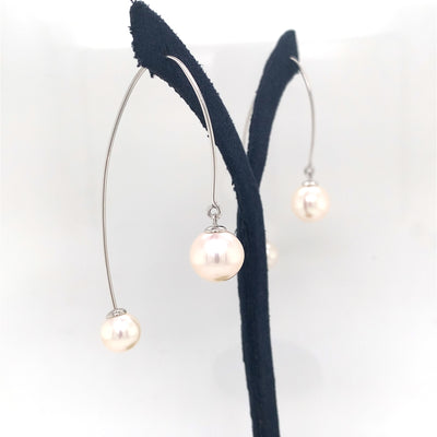 Pearl Linear Hoops