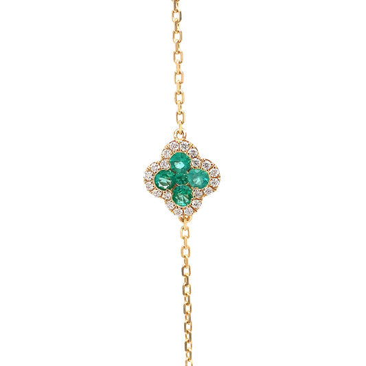 Emerald Clover bracelet