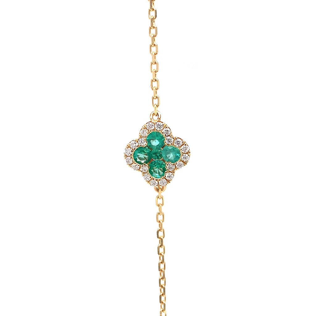 Emerald Clover bracelet