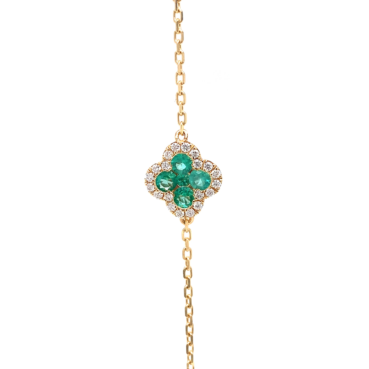 Emerald Clover bracelet
