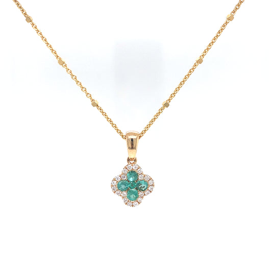Emerald Clover pendant