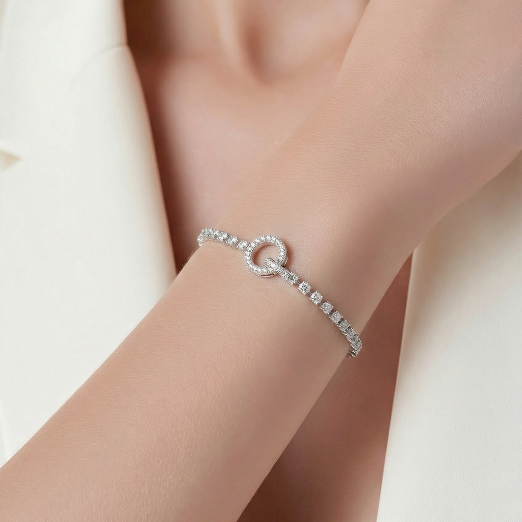 Circle Tennis Bracelet