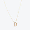 Dainty Letter D yellow