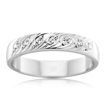HR3081 - Wedding Band - Starfire Diamond Jewellery