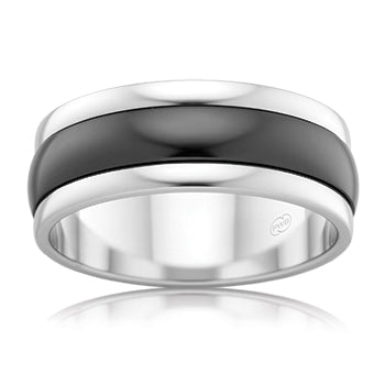 ZRJ4410 - Zirconium Ring - Starfire Diamond Jewellery